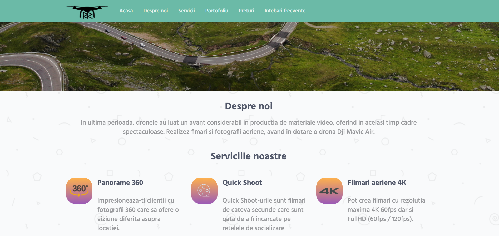 drone portfolio website